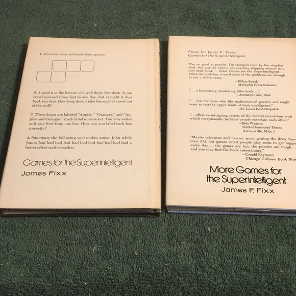 Vintage 1972/1976 bundle of two books for the super intelligent - Picture 2 of 3